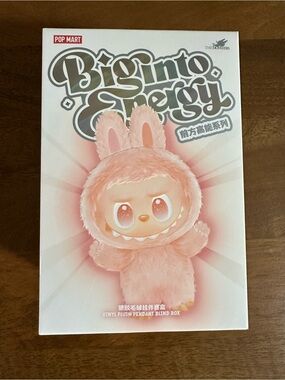 NIB Loyalty POP MART "Big into Energy" Pink Bunny Plush Blind Box